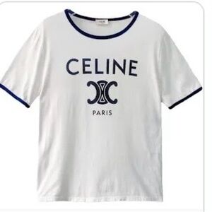 Celine Logo Triomphe Graphic Tee 44